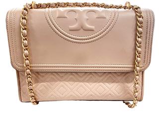 Tory Burch Fleming Soft Chain On Wallet Clutch Crossbody In Pink
